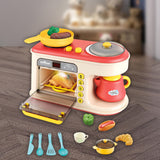 Maxbell Microwave Toys Kitchen Playset Kitchen Toys Gift Kitchen Toys for Child Red