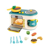 Maxbell Microwave Toys Kitchen Playset Kitchen Toys Gift Kitchen Toys for Child Green