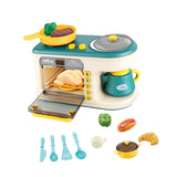 Maxbell Microwave Toys Kitchen Playset Kitchen Toys Gift Kitchen Toys for Child Green