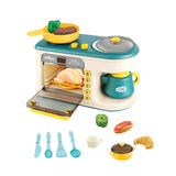 Maxbell Microwave Toys Kitchen Playset Kitchen Toys Gift Kitchen Toys for Child Green