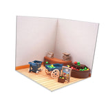 Maxbell 1/12 Backdrop Scene Model with Furniture for Action Figures Dolls Collection Style B