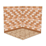 Maxbell 1/12 Backdrop Scene Model with Furniture for Action Figures Dolls Collection Style D