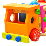 Maxbell Wood Play Tool Set Colorful Puzzle Toy Pounding Toy for Babies Birthday Gift