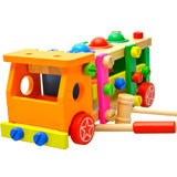 Maxbell Wood Play Tool Set Colorful Puzzle Toy Pounding Toy for Babies Birthday Gift