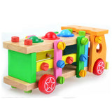 Maxbell Wood Play Tool Set Colorful Puzzle Toy Pounding Toy for Babies Birthday Gift