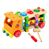 Maxbell Wood Play Tool Set Colorful Puzzle Toy Pounding Toy for Babies Birthday Gift