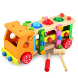Maxbell Wood Play Tool Set Colorful Puzzle Toy Pounding Toy for Babies Birthday Gift