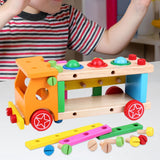 Maxbell Wood Play Tool Set Colorful Puzzle Toy Pounding Toy for Babies Birthday Gift
