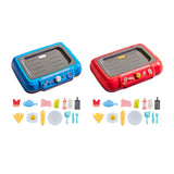 Maxbell Kids Play Kitchen Playset Pretend Cooking Playset for Restaurant Party Favor red