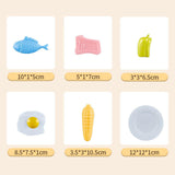 Maxbell Kids Play Kitchen Playset Pretend Cooking Playset for Restaurant Party Favor red