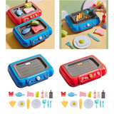 Maxbell Kids Play Kitchen Playset Pretend Cooking Playset for Restaurant Party Favor red