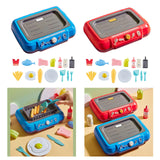 Maxbell Kids Play Kitchen Playset Pretend Cooking Playset for Restaurant Party Favor red