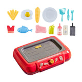 Maxbell Kids Play Kitchen Playset Pretend Cooking Playset for Restaurant Party Favor red