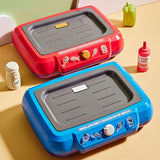 Maxbell Kids Play Kitchen Playset Pretend Cooking Playset for Restaurant Party Favor red