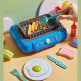 Maxbell Kids Play Kitchen Playset Pretend Cooking Playset for Restaurant Party Favor red