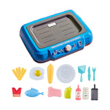 Maxbell Kids Play Kitchen Playset Pretend Cooking Playset for Restaurant Party Favor blue