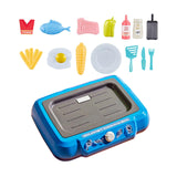 Maxbell Kids Play Kitchen Playset Pretend Cooking Playset for Restaurant Party Favor blue