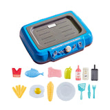 Maxbell Kids Play Kitchen Playset Pretend Cooking Playset for Restaurant Party Favor blue