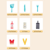 Maxbell Kids Play Kitchen Playset Pretend Cooking Playset for Restaurant Party Favor blue