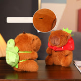 Maxbell Capybara Plush Keychain Toy Soft Ornament for Kids Boys Girls Creative Gifts Turtle