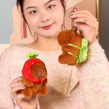 Maxbell Capybara Plush Keychain Toy Soft Ornament for Kids Boys Girls Creative Gifts Turtle