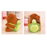 Maxbell Capybara Plush Keychain Toy Soft Ornament for Kids Boys Girls Creative Gifts Turtle