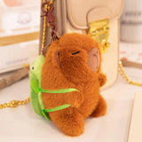 Maxbell Capybara Plush Keychain Toy Soft Ornament for Kids Boys Girls Creative Gifts Turtle