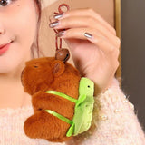 Maxbell Capybara Plush Keychain Toy Soft Ornament for Kids Boys Girls Creative Gifts Turtle