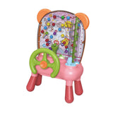 Maxbell Kids Pick up Bean Machines Interactive Pinball Machine for Girls Boys Outdoor Pink With Feet