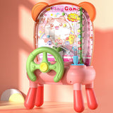 Maxbell Kids Pick up Bean Machines Interactive Pinball Machine for Girls Boys Outdoor Pink With Feet