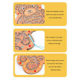 Maxbell Bead Maze Magnetic Puzzle Game Maze Toy Fine Motor Skill for Kids Gift