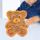 Maxbell Bead Maze Magnetic Puzzle Game Maze Toy Fine Motor Skill for Kids Gift