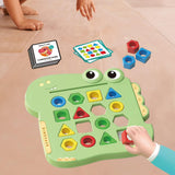 Maxbell Color and Shapes Puzzles Brain Teaser Color Sensory for Kids Boys Girls