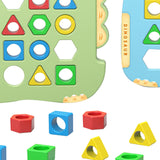 Maxbell Color and Shapes Puzzles Brain Teaser Color Sensory for Kids Boys Girls