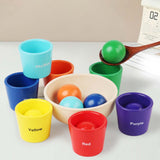 Maxbell Balls in Cups Montessori Toy Board Game Early Development Preschool Learning