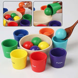 Maxbell Balls in Cups Montessori Toy Board Game Early Development Preschool Learning