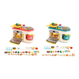 Maxbell Kitchen Playset with Oven Oven Play Kitchen Accessory for Education Birthday red
