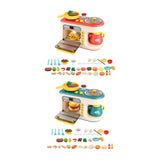 Maxbell Kitchen Playset with Oven Oven Play Kitchen Accessory for Education Birthday red