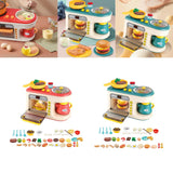 Maxbell Kitchen Playset with Oven Oven Play Kitchen Accessory for Education Birthday red