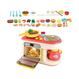 Maxbell Kitchen Playset with Oven Oven Play Kitchen Accessory for Education Birthday red