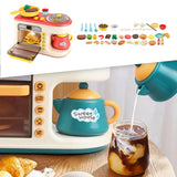Maxbell Kitchen Playset with Oven Oven Play Kitchen Accessory for Education Birthday red