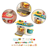 Maxbell Kitchen Playset with Oven Oven Play Kitchen Accessory for Education Birthday green