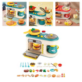 Maxbell Kitchen Playset with Oven Oven Play Kitchen Accessory for Education Birthday green