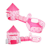 Maxbell Kid Tents and Tunnels 3 in1 Crawl Tunnel for Children Gift Babies Pink