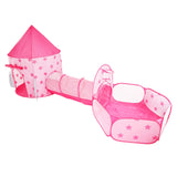 Maxbell Kid Tents and Tunnels 3 in1 Crawl Tunnel for Children Gift Babies Pink