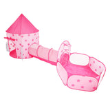 Maxbell Kid Tents and Tunnels 3 in1 Crawl Tunnel for Children Gift Babies Pink