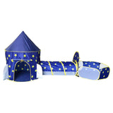 Maxbell Kid Tents and Tunnels 3 in1 Crawl Tunnel for Children Gift Babies Blue