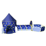 Maxbell Kid Tents and Tunnels 3 in1 Crawl Tunnel for Children Gift Babies Blue