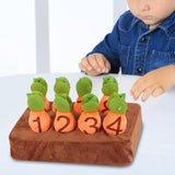 Maxbell Carrot Plush Stuffed Toy Radishes Carrot Plush Toy for Subtraction Preschool