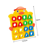 Maxbell Geometric Shape Quick Matching Board with Bell Valentines Day Gifts for Kids